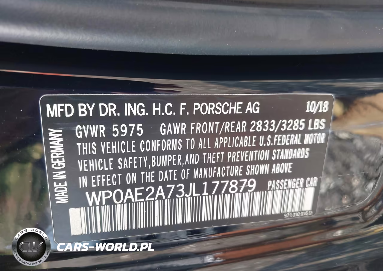2018 Porsche Panamera E-Hybrid 4 VIN:WP0AE2A73JL177879 - 9