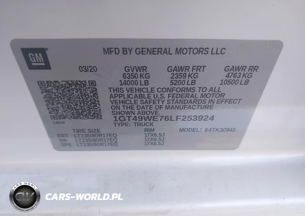 2020 GMC Sierra 3500Hd 4Wd Long Bed Denali VIN:1GT49WE76LF253924 - 8