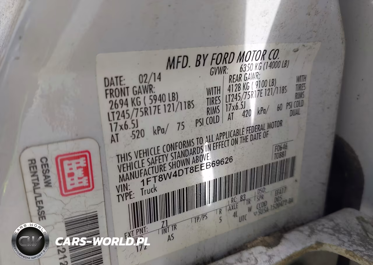 2014 Ford F-450 Xl VIN:1FT8W4DT8EEB69626 - 9
