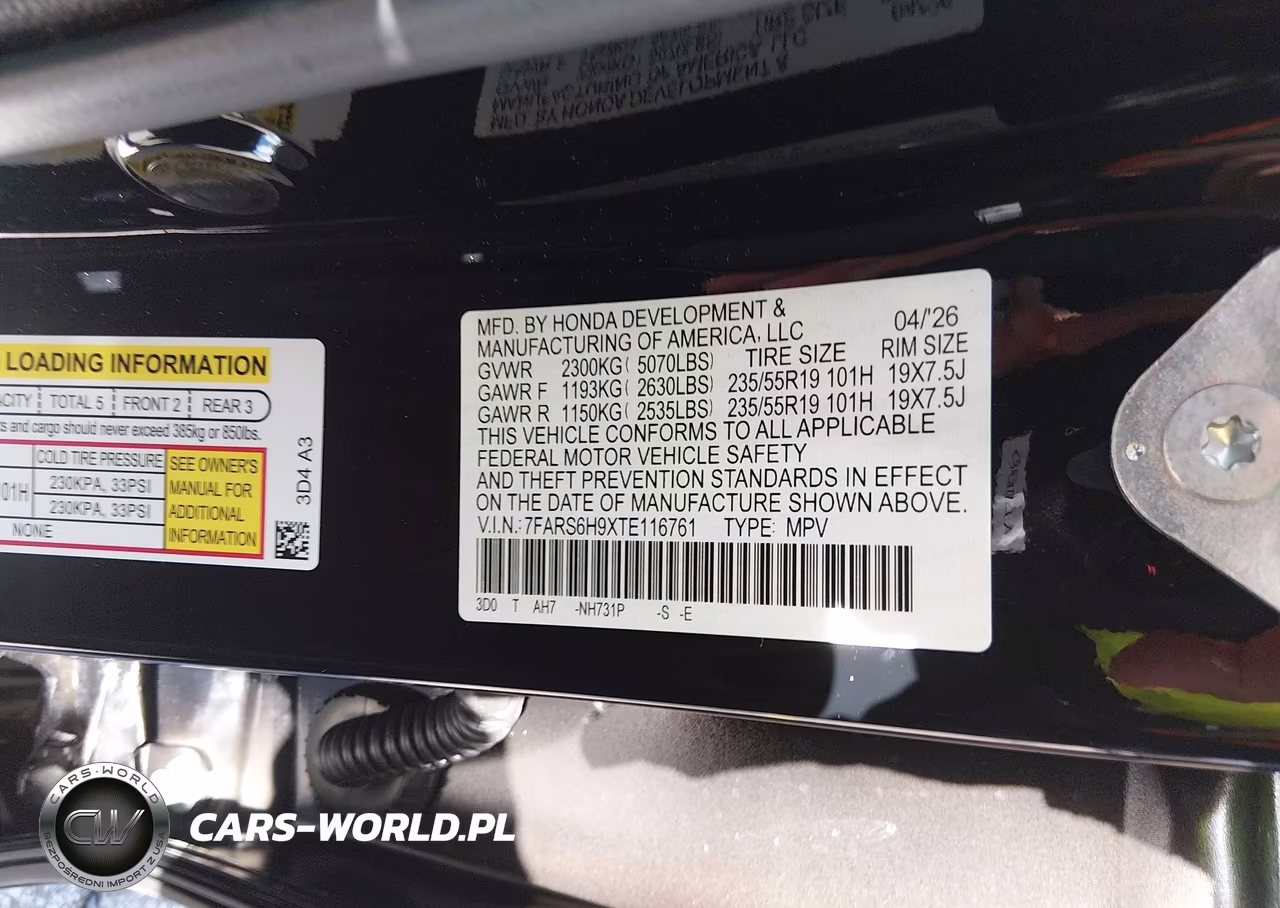2026 Honda Cr-V Hybrid Awd Sport Touring VIN:7FARS6H9XTE116761 - 9