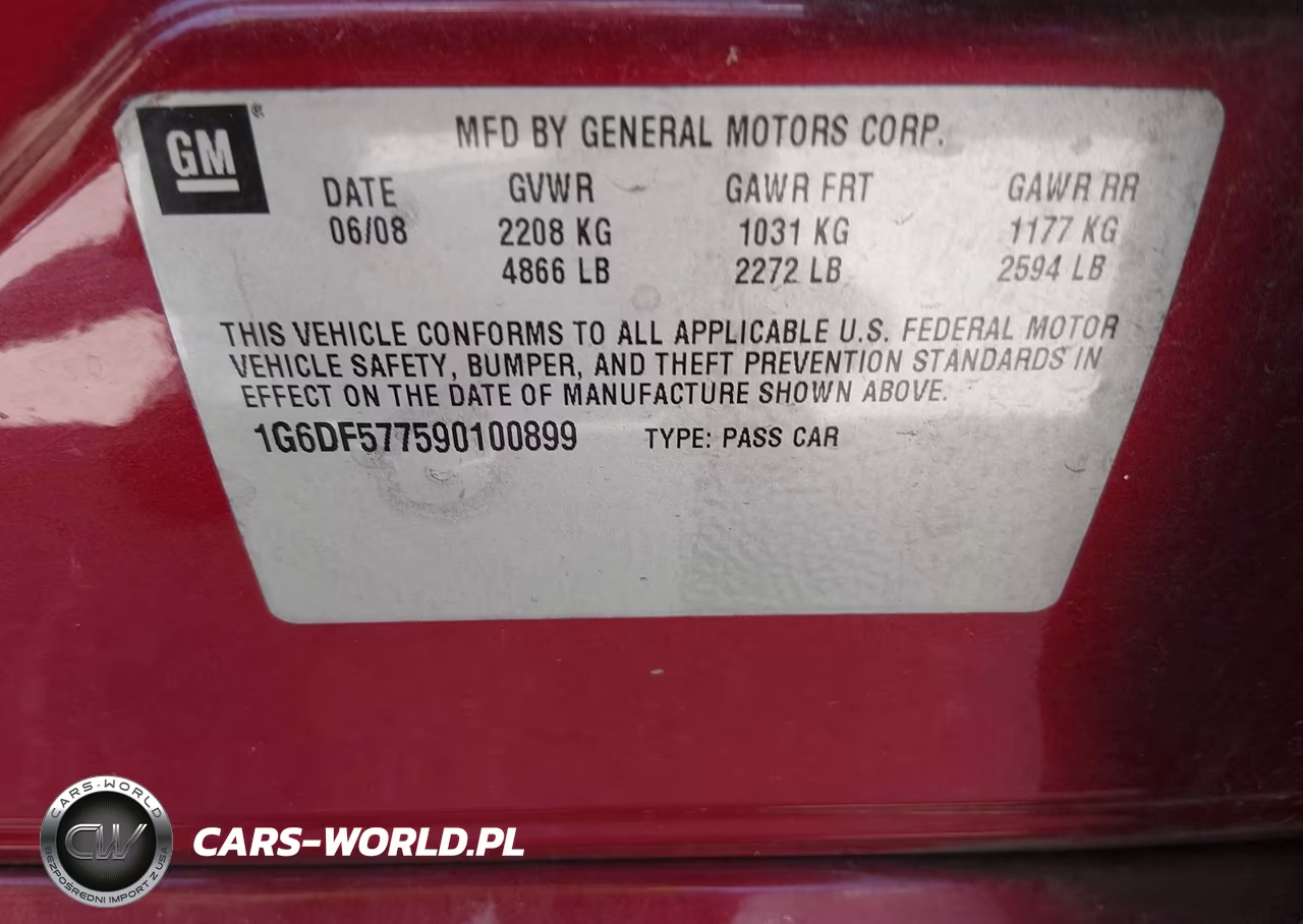 2009 Cadillac Cts Rwd W-1Sa VIN:1G6DF577590100899 - 9