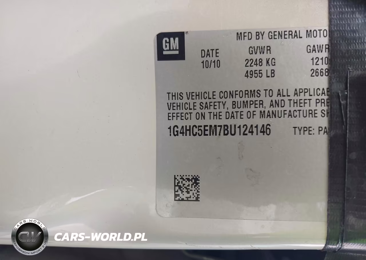 2011 Buick Lucerne Cxl VIN:1G4HC5EM7BU124146 - 9