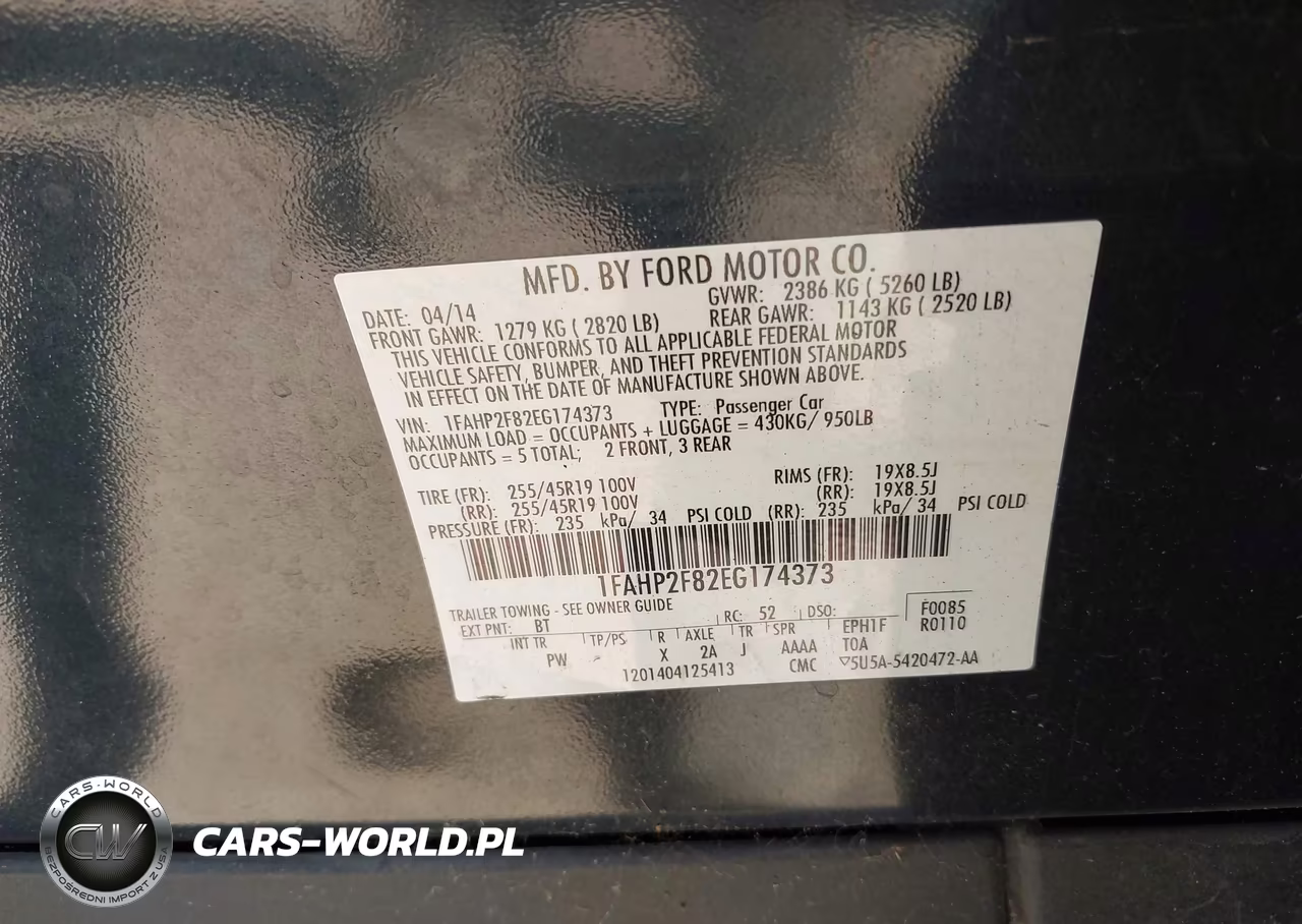 2014 Ford Taurus Limited VIN:1FAHP2F82EG174373 - 9