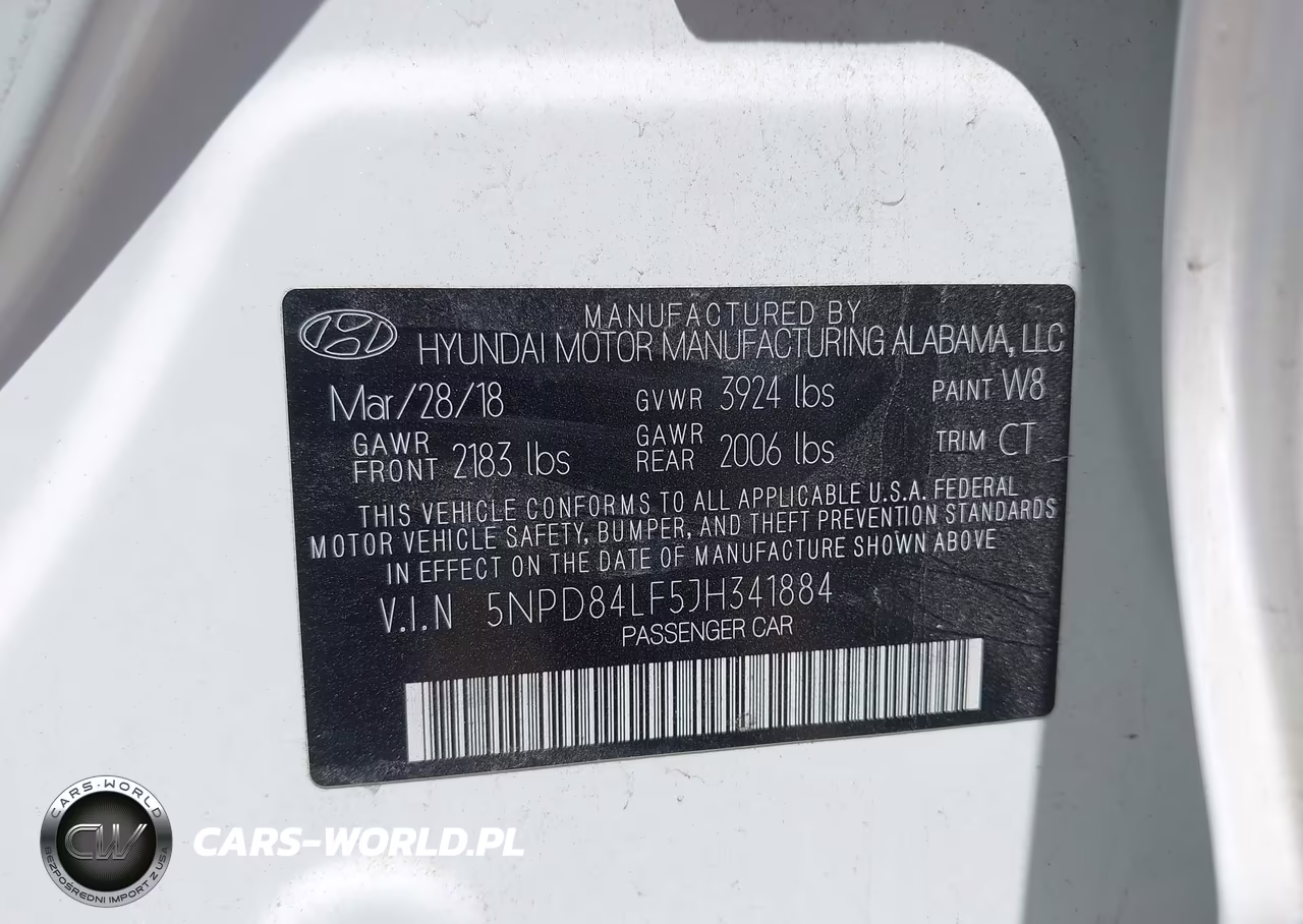 2018 Hyundai Elantra Sel VIN:5NPD84LF5JH341884 - 9
