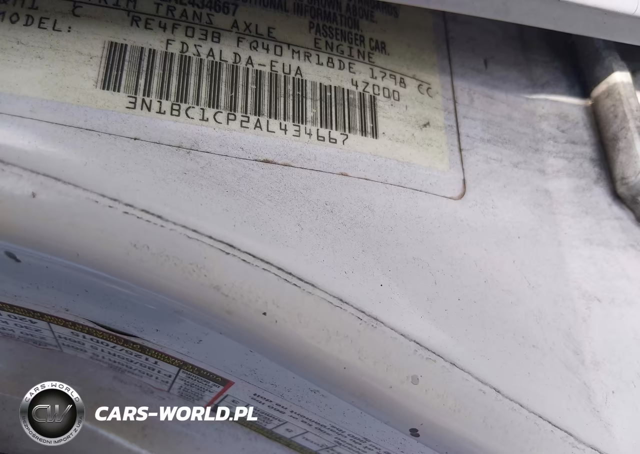 2010 Nissan Versa 1.8S VIN:3N1BC1CP2AL434667 - 9