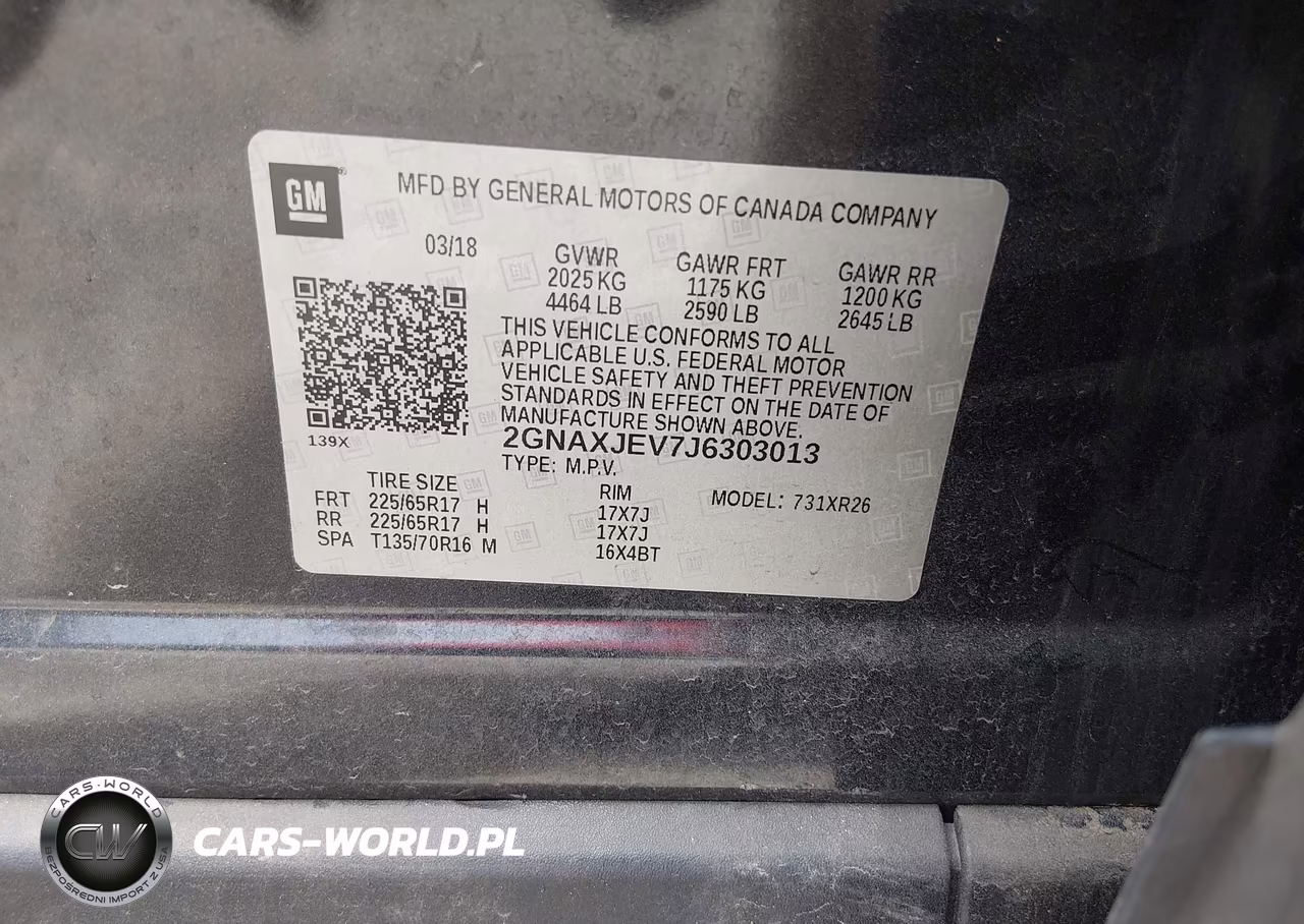 2018 Chevrolet Equinox Lt VIN:2GNAXJEV7J6303013 - 9