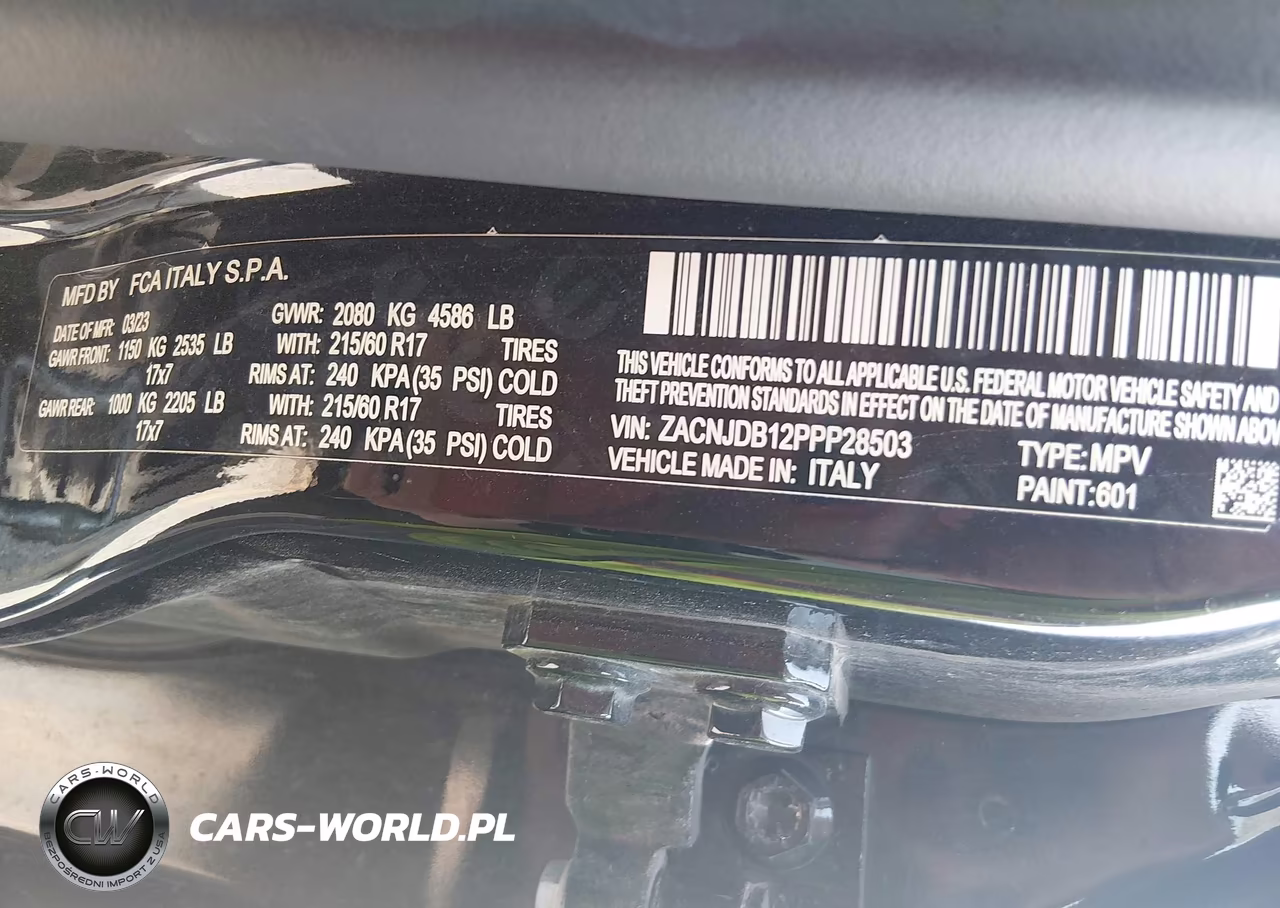 2023 Jeep Renegade Latitude 4X4 VIN:ZACNJDB12PPP28503 - 9