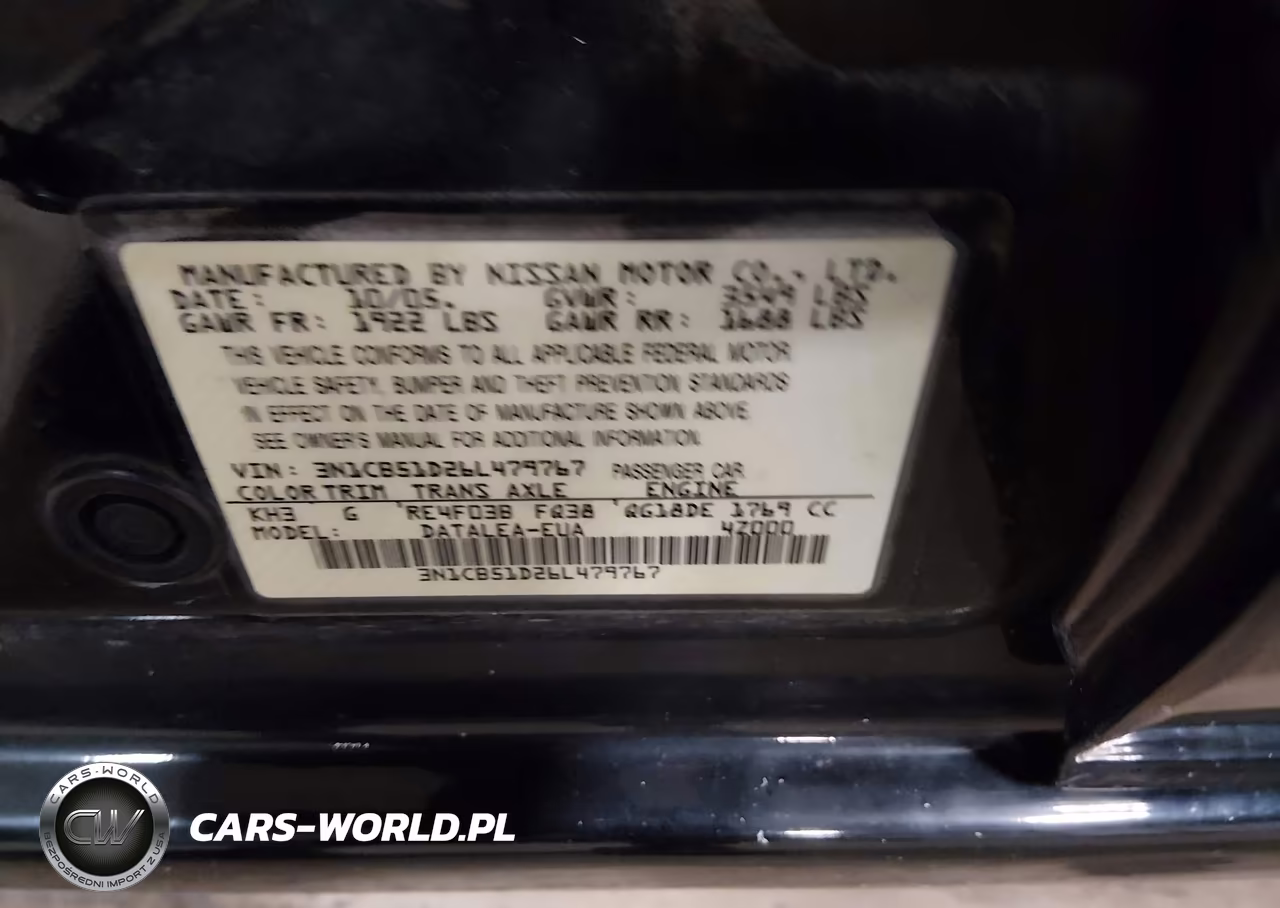 2006 Nissan Sentra 1.8S VIN:3N1CB51D26L479767 - 9