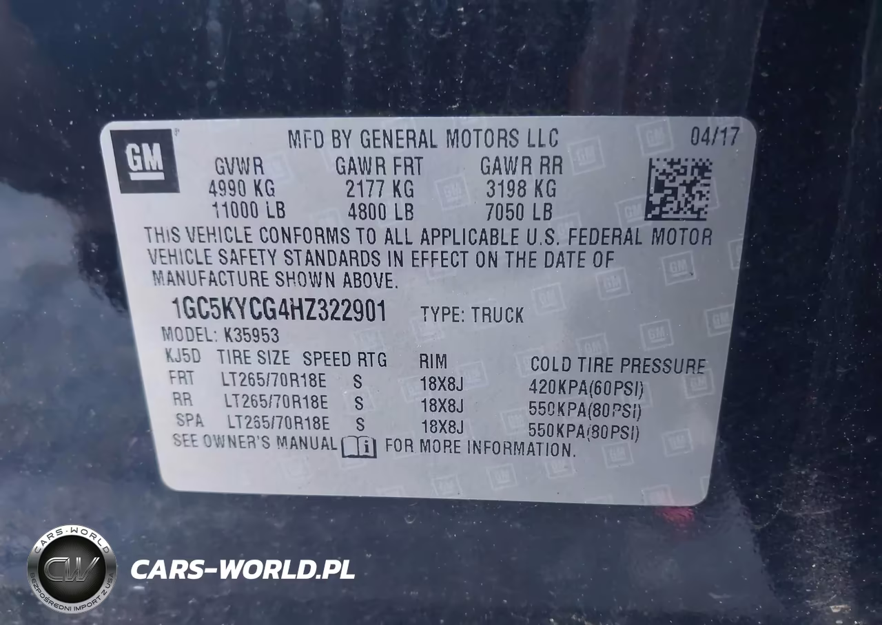 2017 Chevrolet Silverado 3500Hd Work Truck VIN:1GC5KYCG4HZ322901 - 9