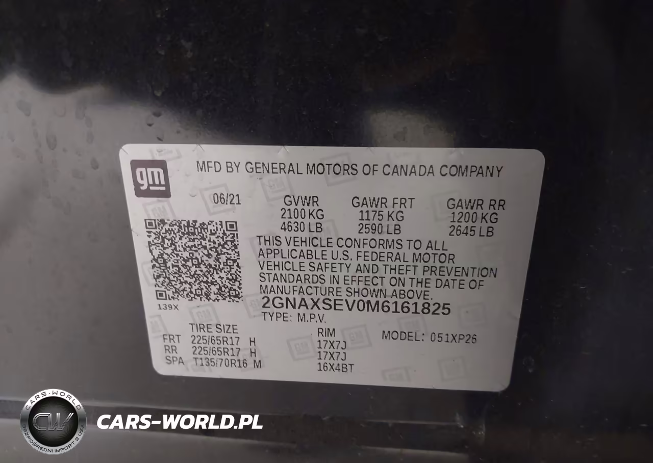 2021 Chevrolet Equinox Awd Ls VIN:2GNAXSEV0M6161825 - 9