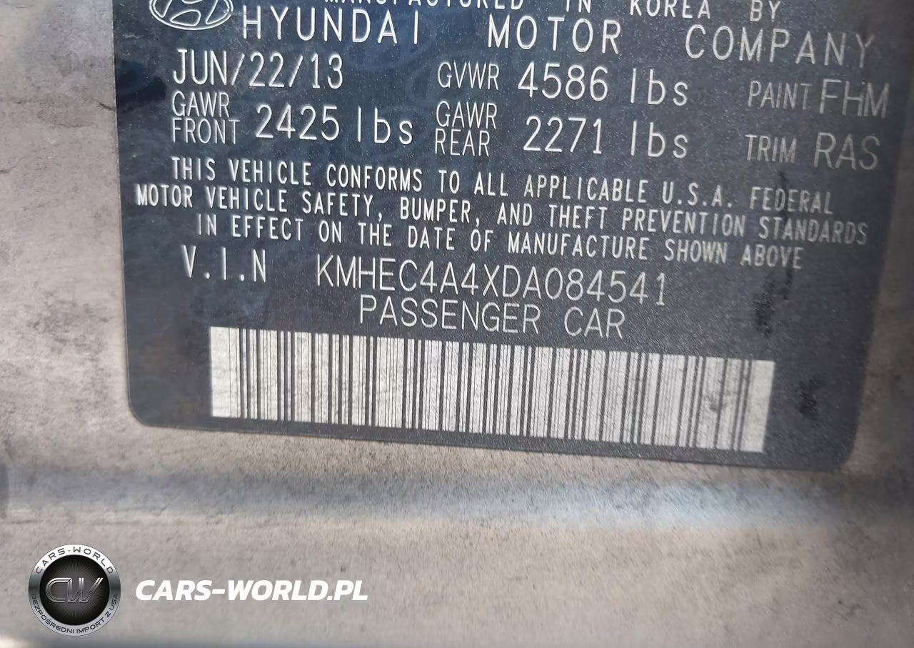 2013 Hyundai Sonata Hybrid Limited VIN:KMHEC4A4XDA084541 - 9