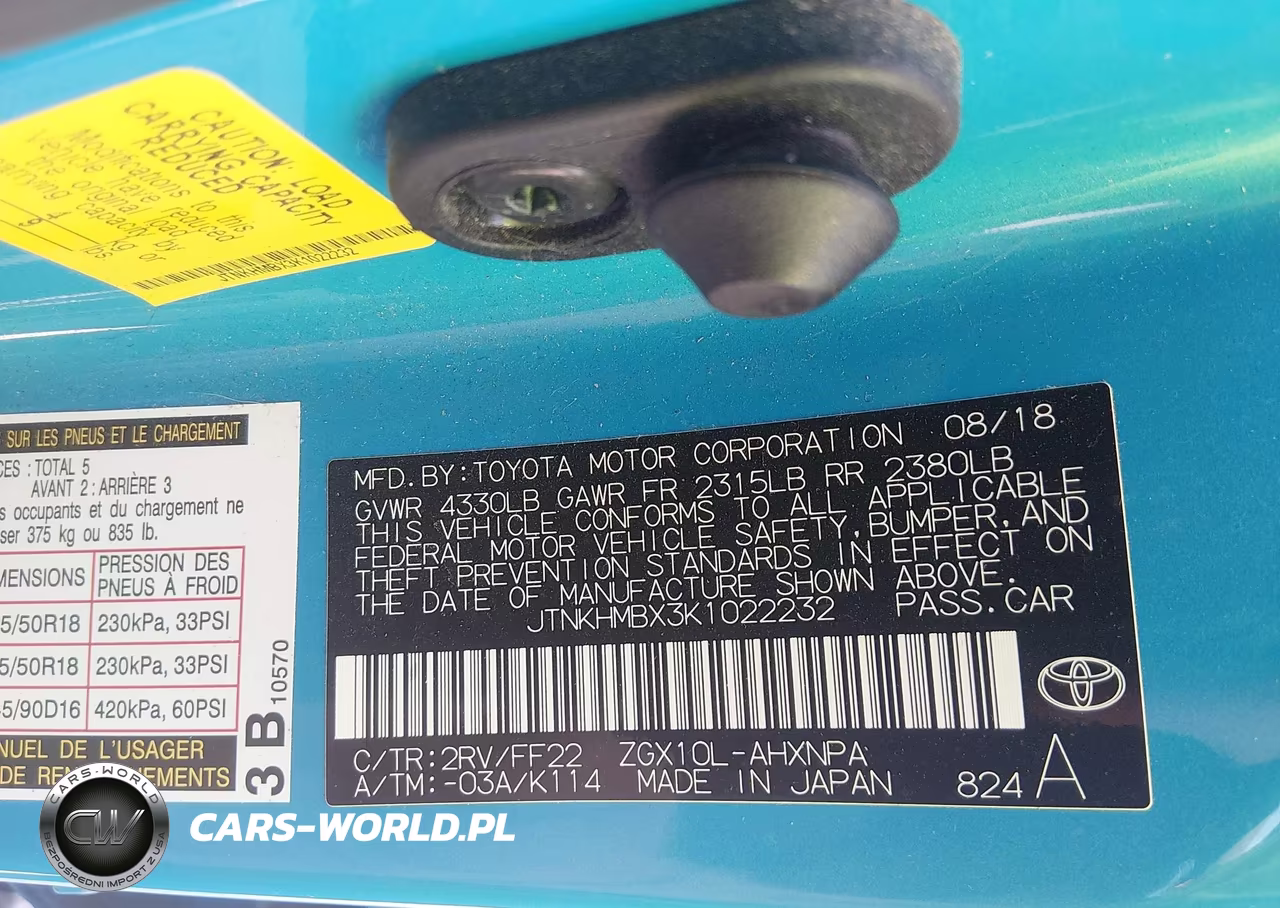 2019 Toyota C-Hr Xle VIN:JTNKHMBX3K1022232 - 9