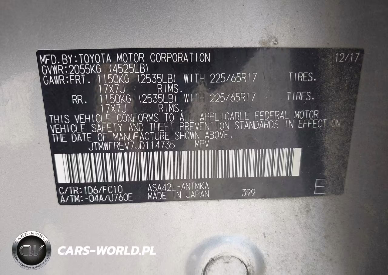 2018 Toyota Rav4 Xle VIN:JTMWFREV7JD114735 - 9