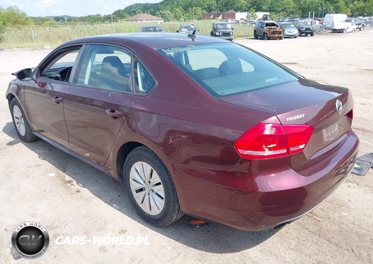 2012 Volkswagen Passat 2.5L S VIN:1VWAP7A39CC070257 - 3