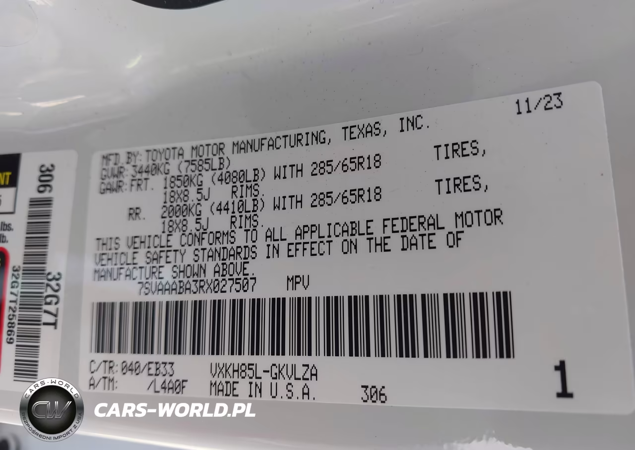2024 Toyota Sequoia Trd Pro VIN:7SVAAABA3RX027507 - 9