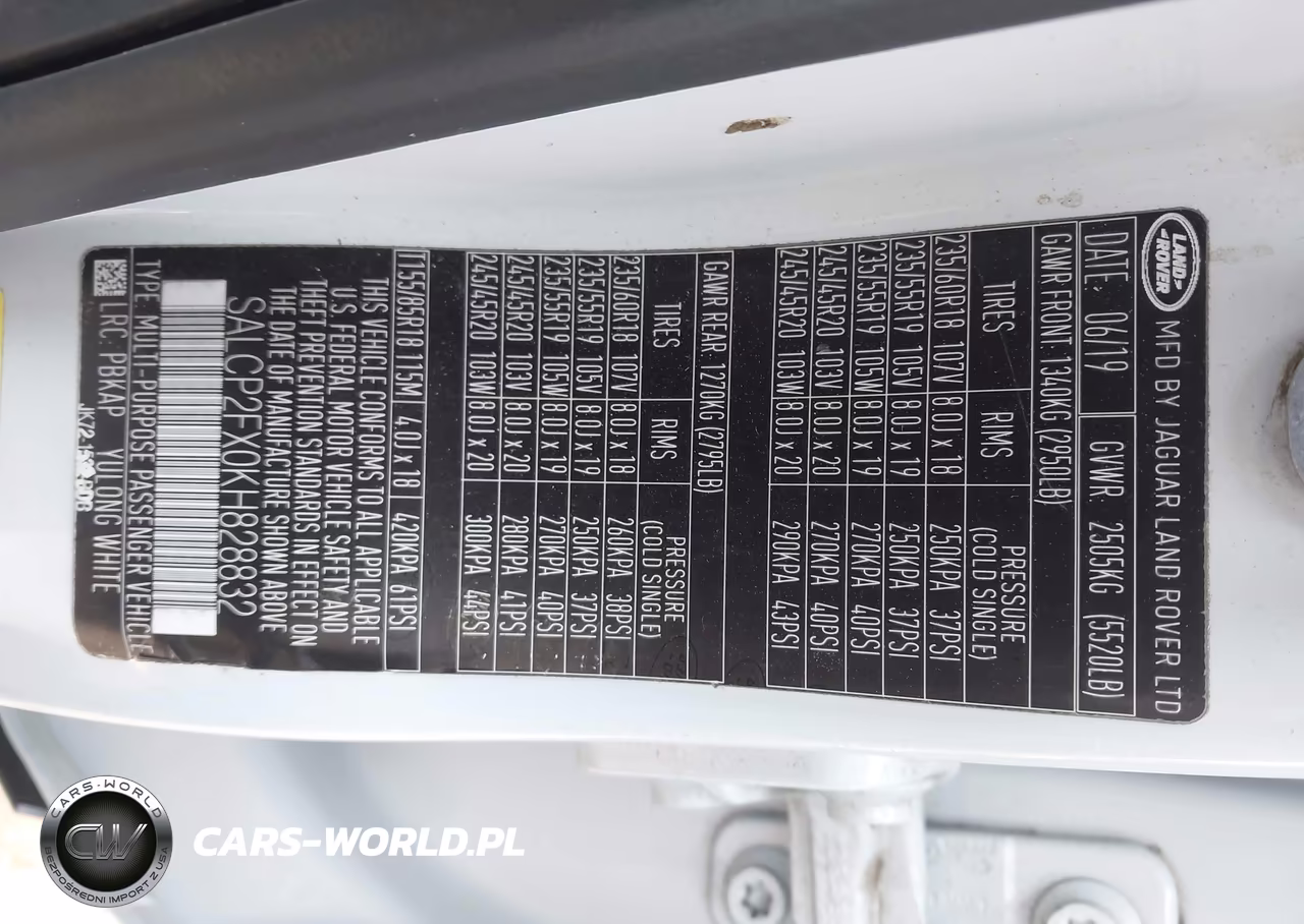 2019 Land Rover Discovery Sport Se VIN:SALCP2FX0KH828832 - 9