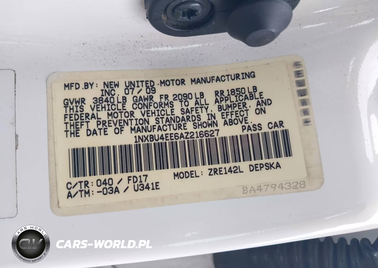 2010 Toyota Corolla S VIN:1NXBU4EE6AZ216627 - 9