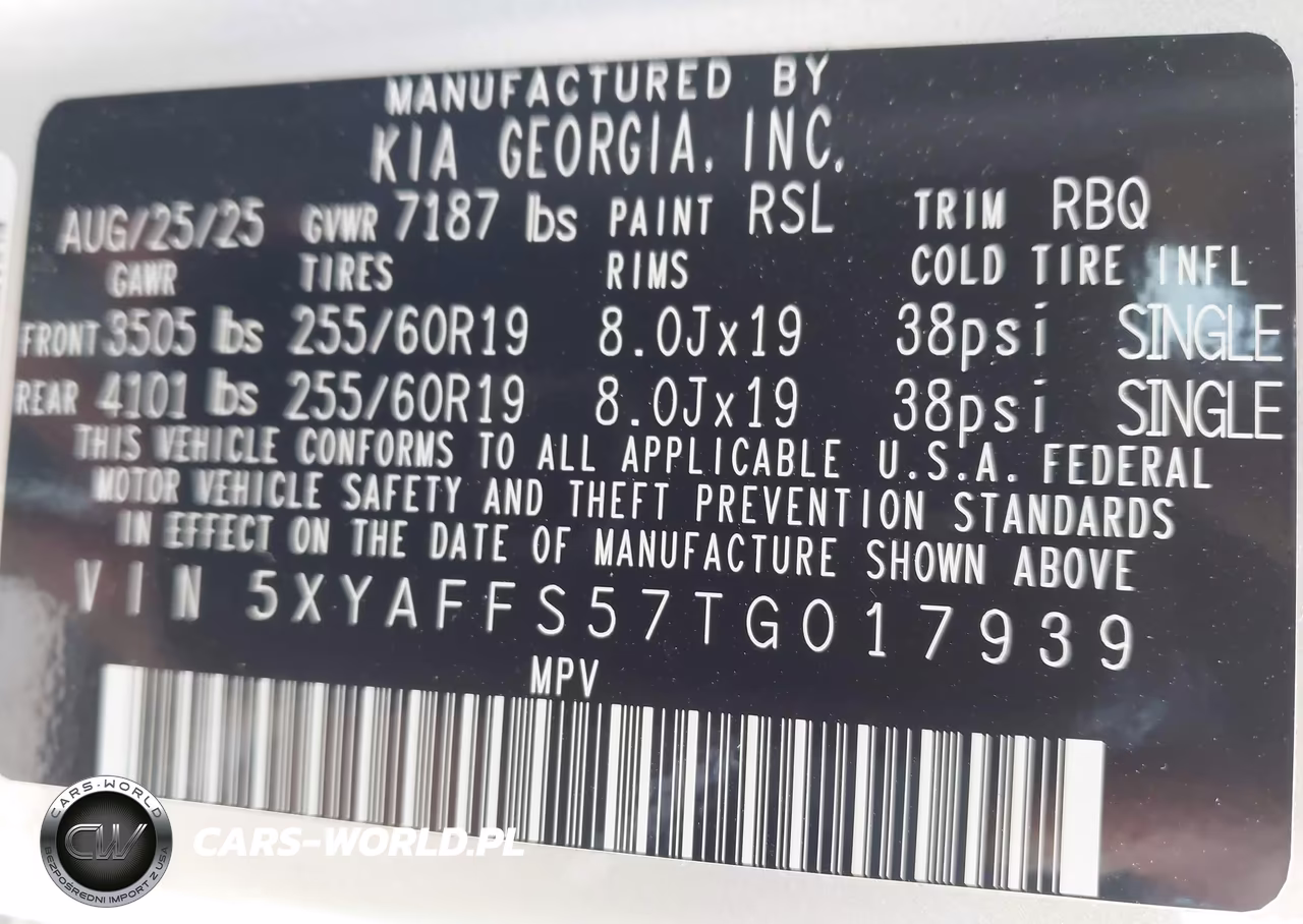 2026 Kia Ev9 Wind VIN:5XYAFFS57TG017939 - 9
