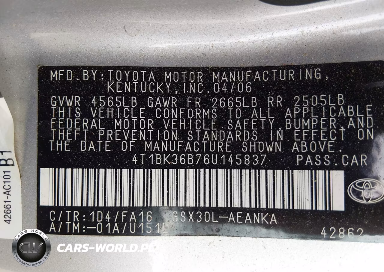 2006 Toyota Avalon Xl VIN:4T1BK36B76U145837 - 9