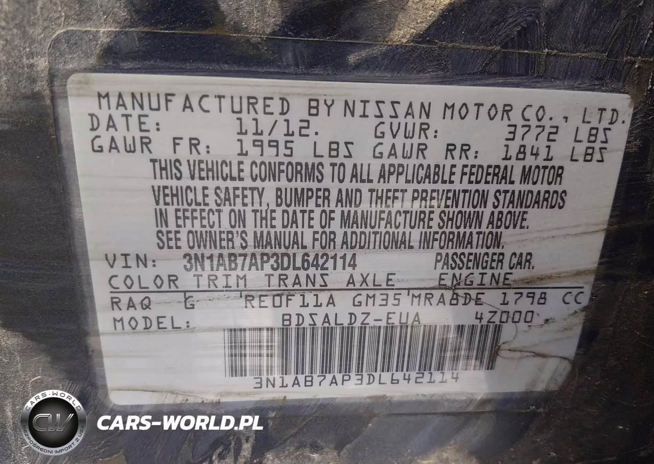 2013 Nissan Sentra Sv VIN:3N1AB7AP3DL642114 - 9
