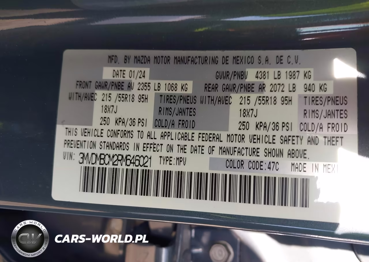 2024 Mazda Cx-30 2.5 S Carbon Edition VIN:3MVDMBCM2RM646021 - 9
