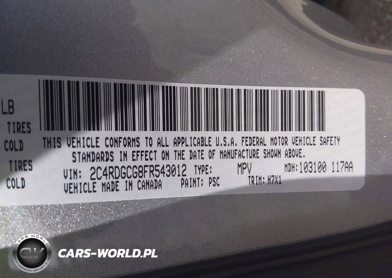2015 Dodge Grand Caravan Sxt VIN:2C4RDGCG8FR543012 - 9