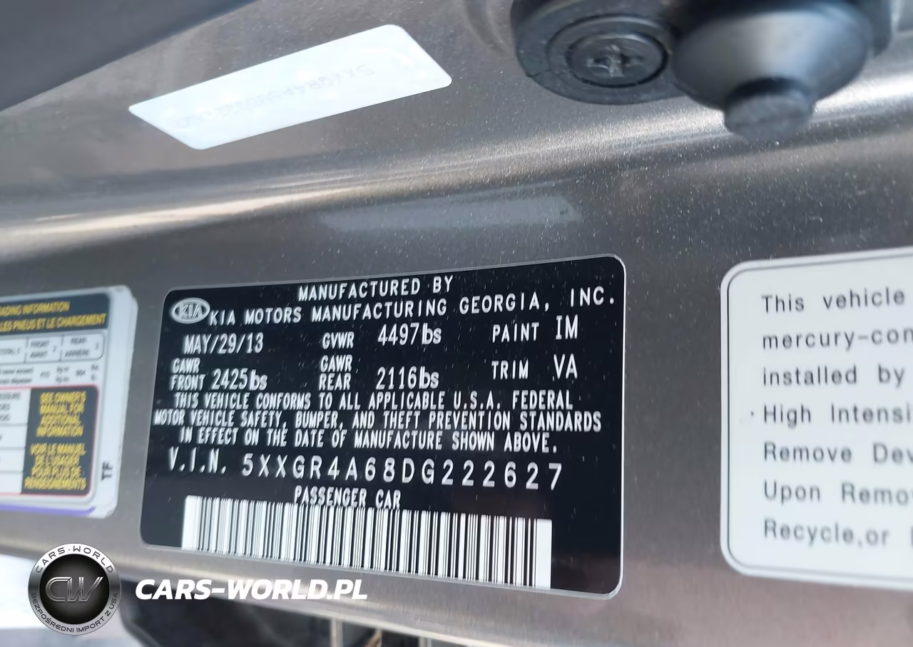 2013 Kia Optima Sx VIN:5XXGR4A68DG222627 - 9
