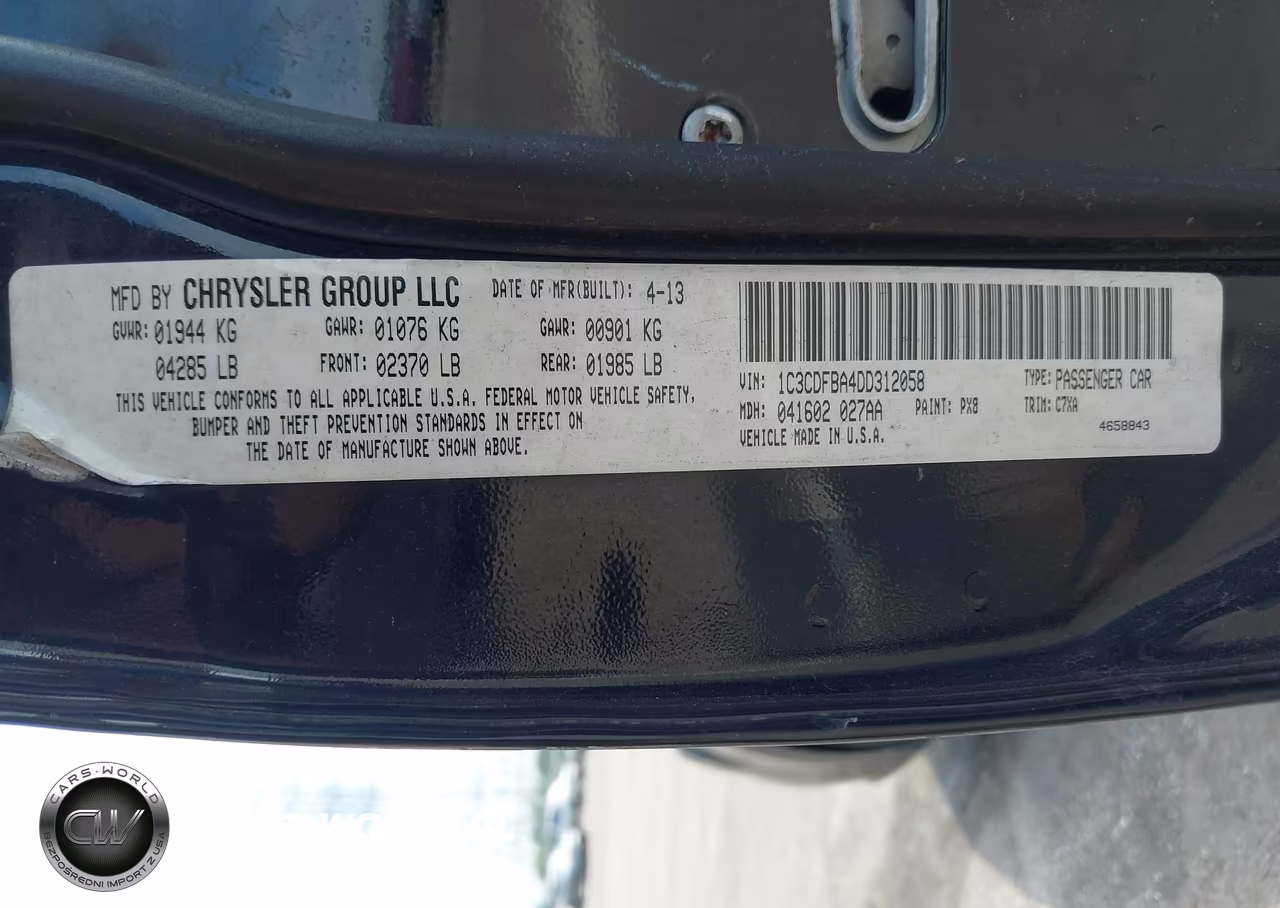 2013 Dodge Dart Sxt VIN:1C3CDFBA4DD312058 - 9
