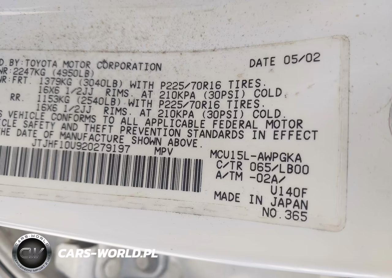 2002 Lexus Rx 300 VIN:JTJHF10U920279197 - 9