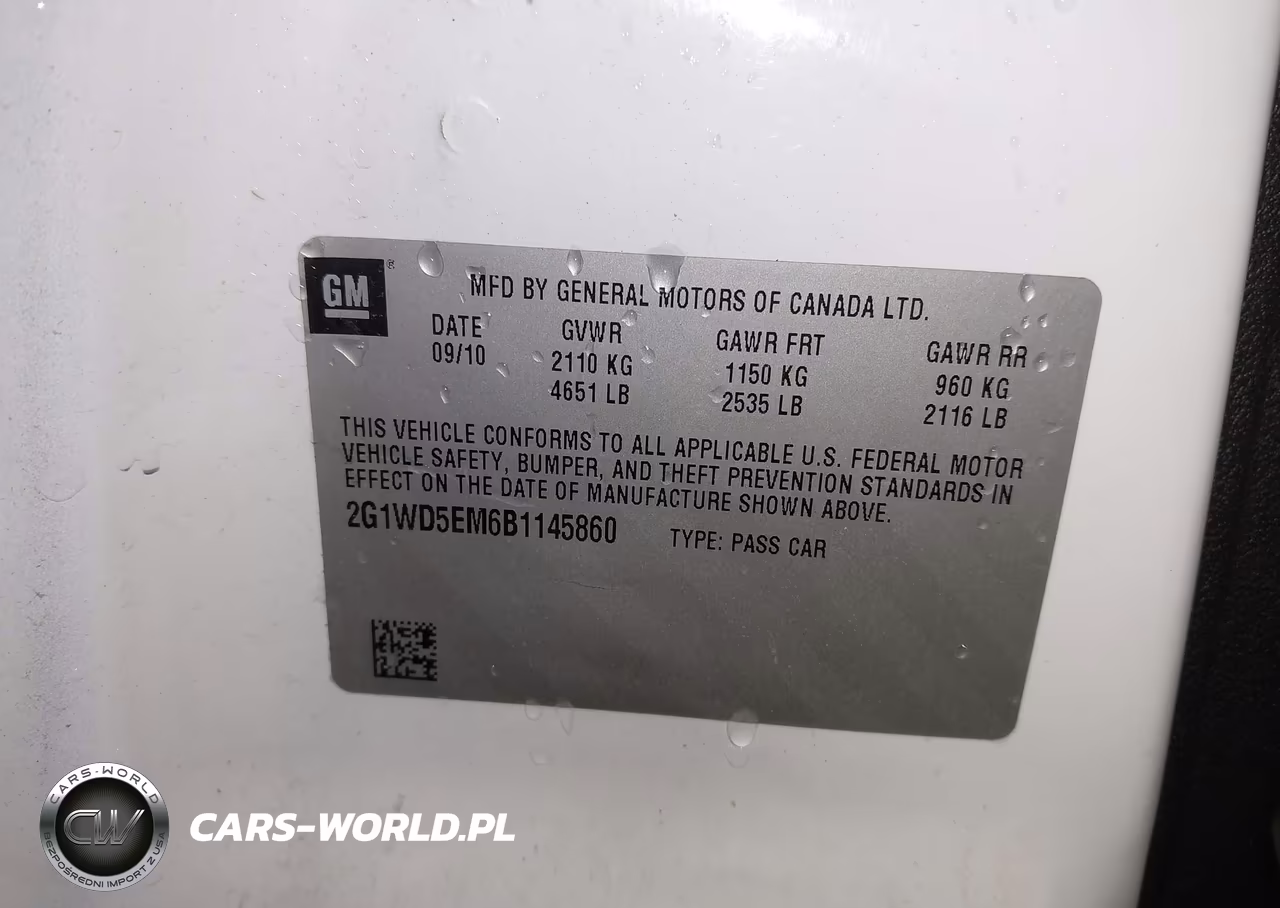 2011 Chevrolet Impala Police VIN:2G1WD5EM6B1145860 - 9