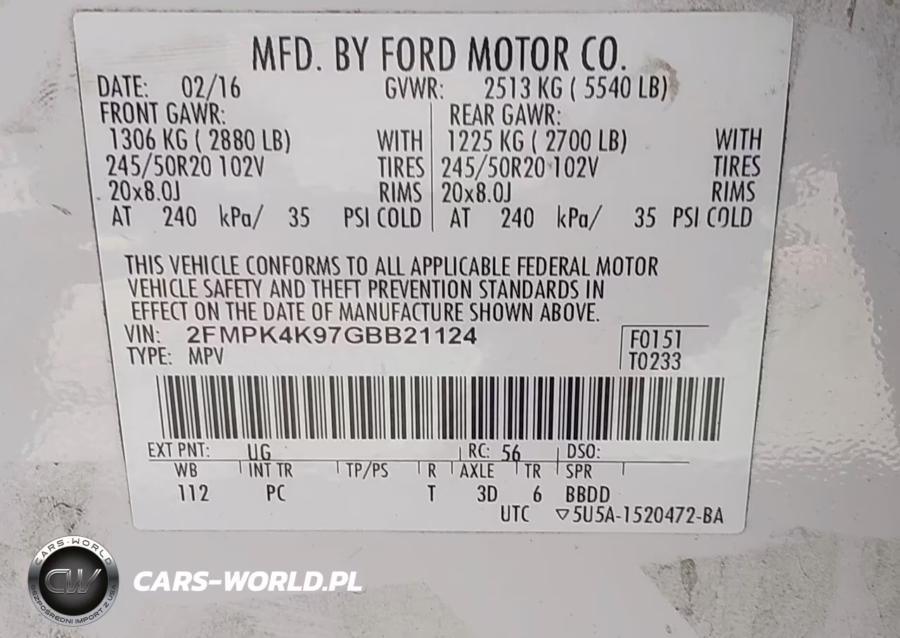 2016 Ford Edge Titanium VIN:2FMPK4K97GBB21124 - 9