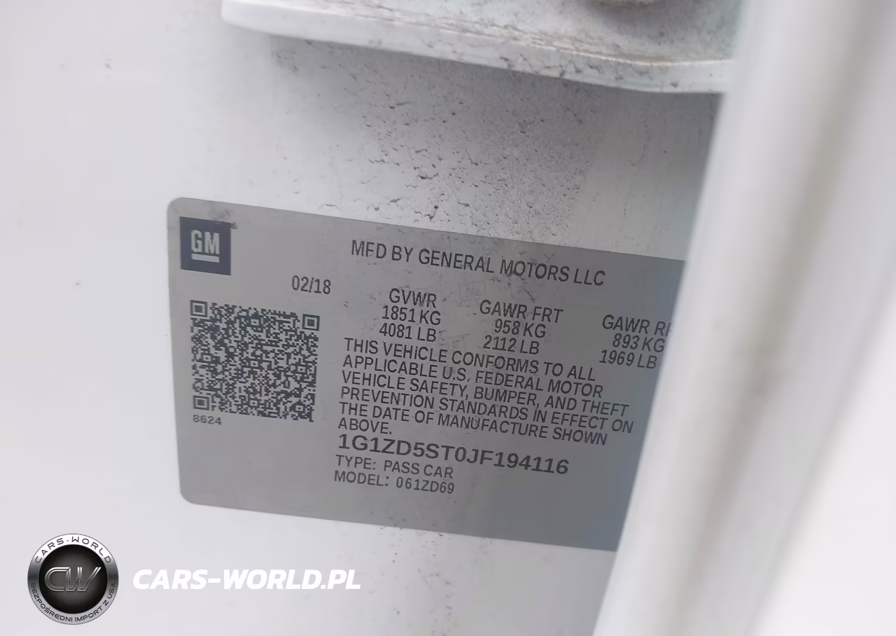 2018 Chevrolet Malibu Lt VIN:1G1ZD5ST0JF194116 - 9