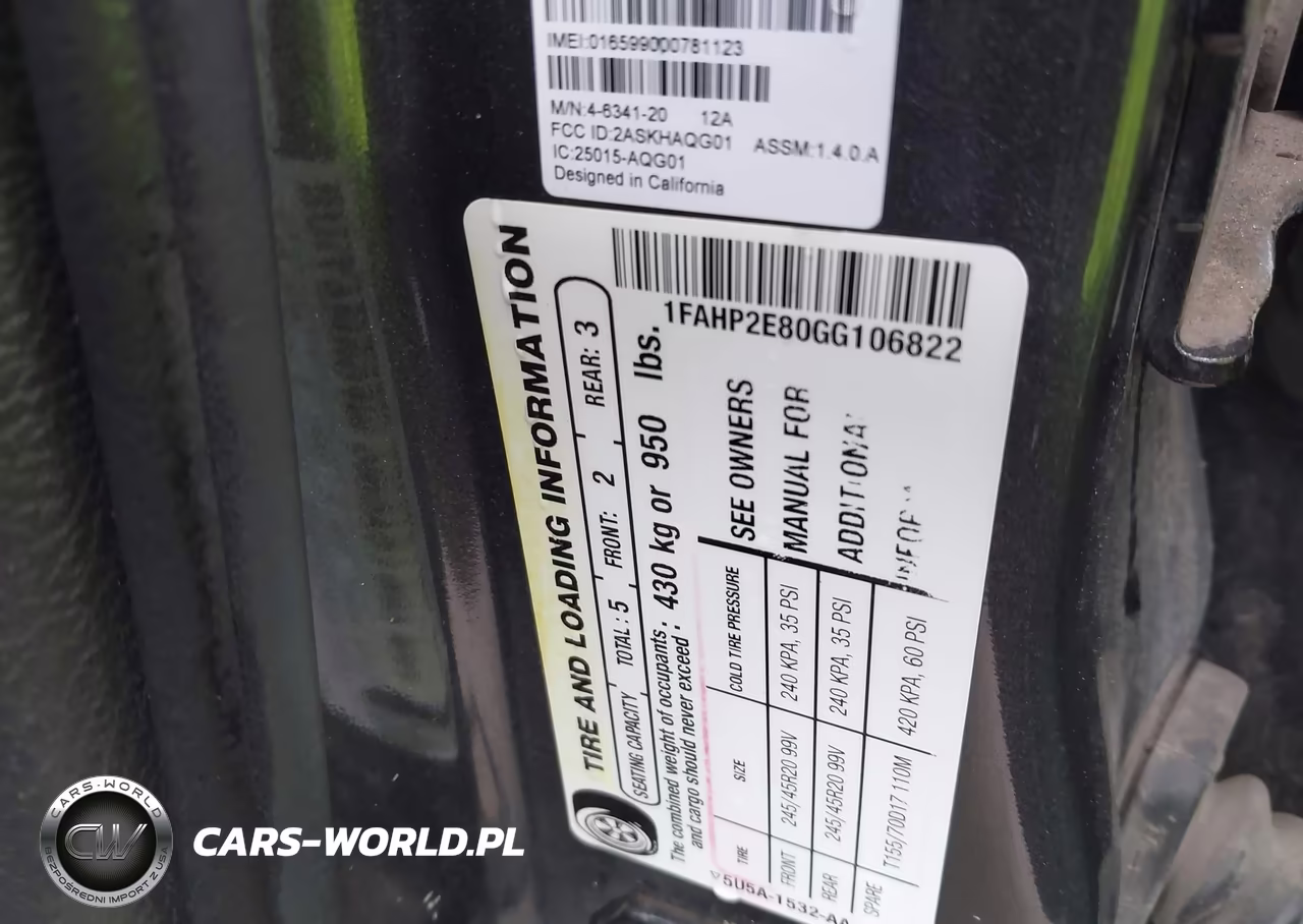 2016 Ford Taurus Sel VIN:1FAHP2E80GG106822 - 9