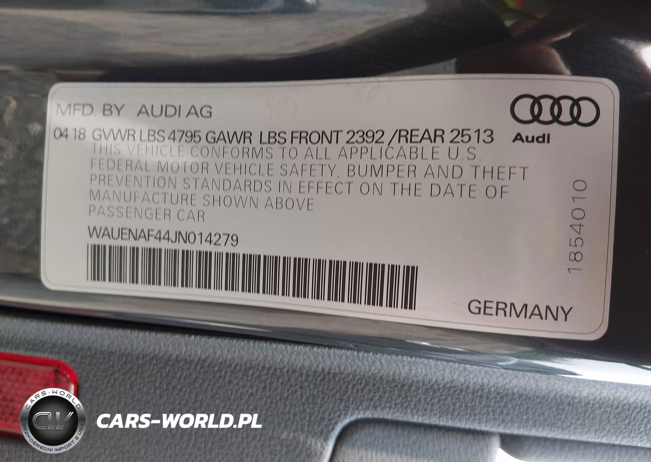 2018 Audi A4 2.0T Premium-2.0T Tech Premium VIN:WAUENAF44JN014279 - 9