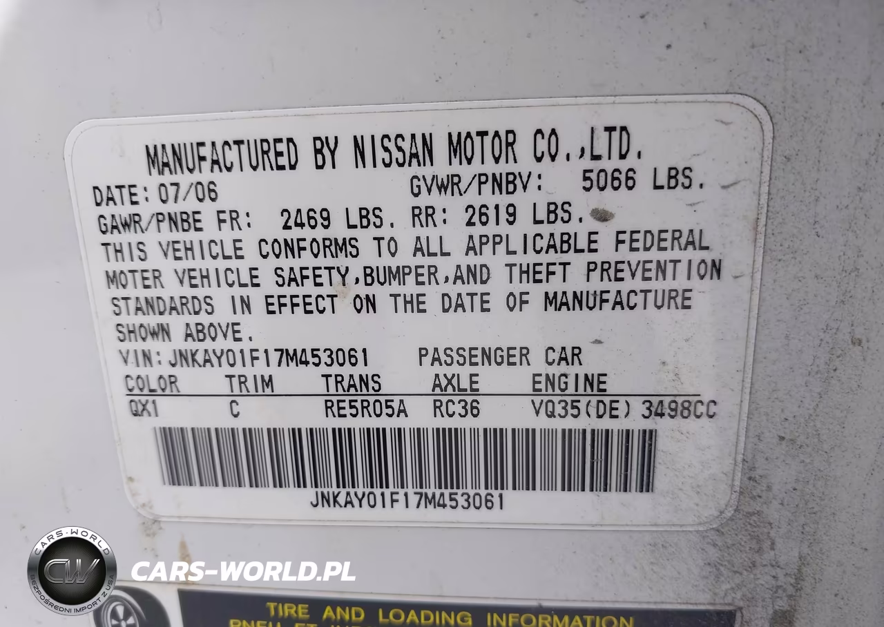 2007 Infiniti M35X VIN:JNKAY01F17M453061 - 9