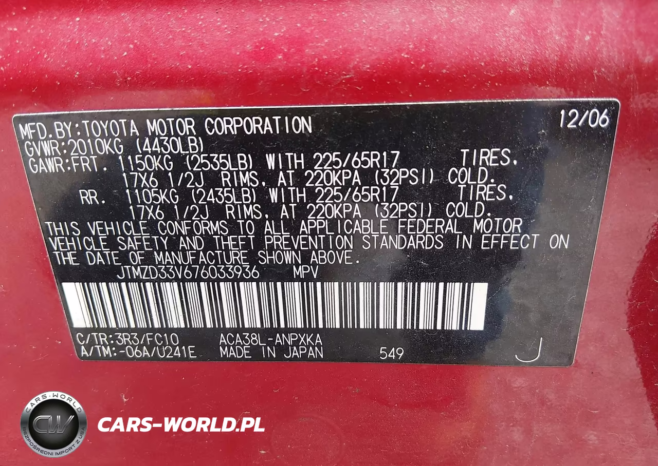 2007 Toyota Rav4 VIN:JTMZD33V676033936 - 9