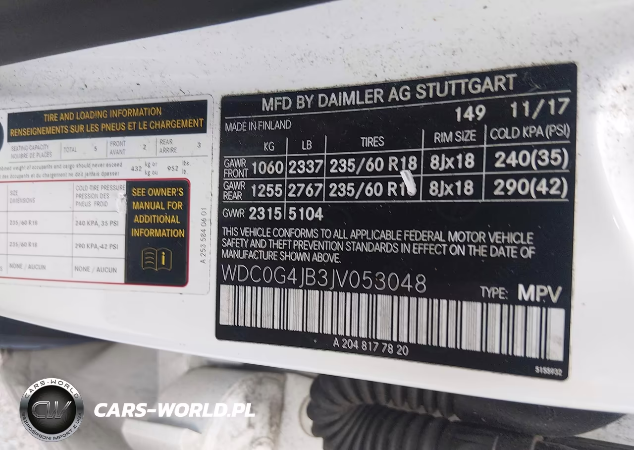2018 Mercedes-Benz Glc 300 VIN:WDC0G4JB3JV053048 - 9
