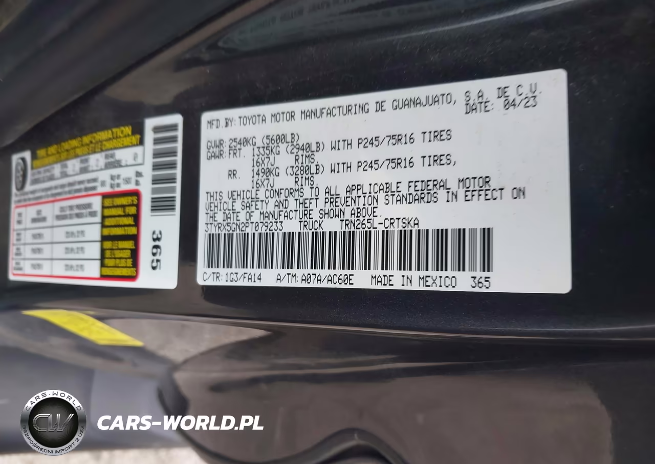2023 Toyota Tacoma Sr VIN:3TYRX5GN2PT079233 - 9