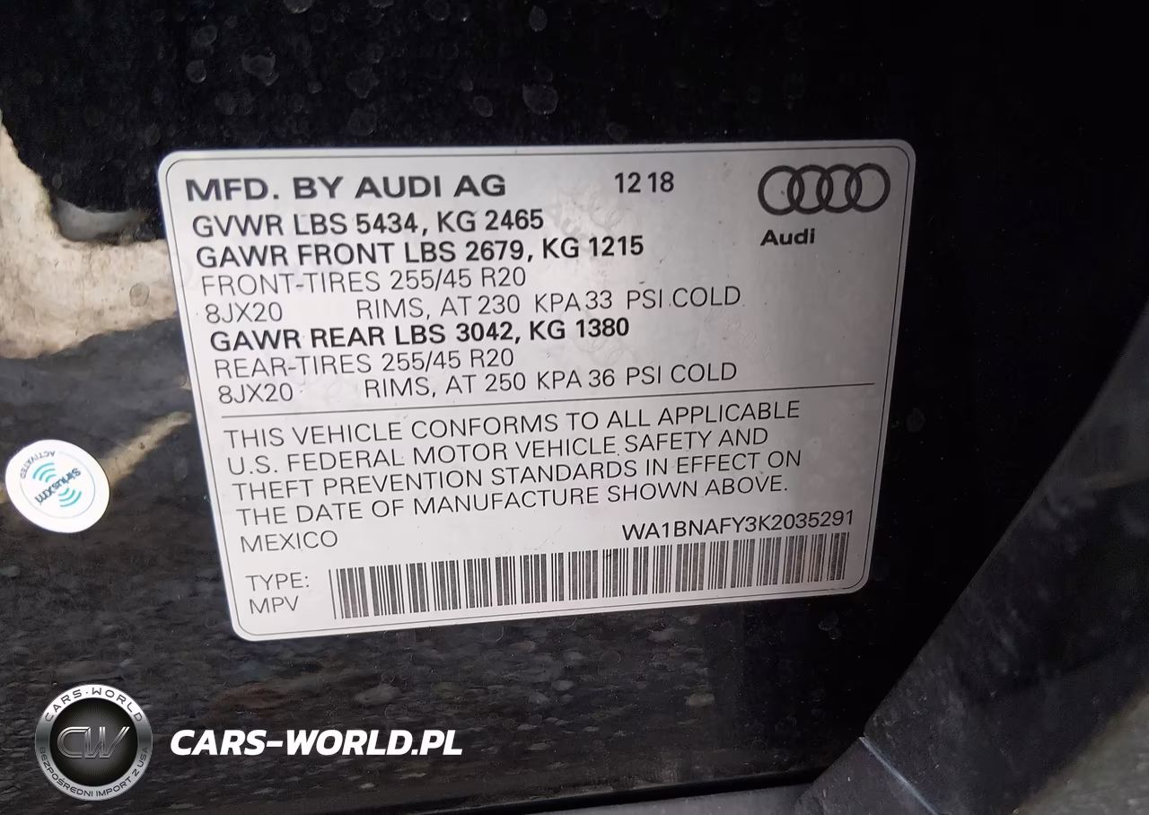 2019 Audi Q5 45 Premium VIN:WA1BNAFY3K2035291 - 9