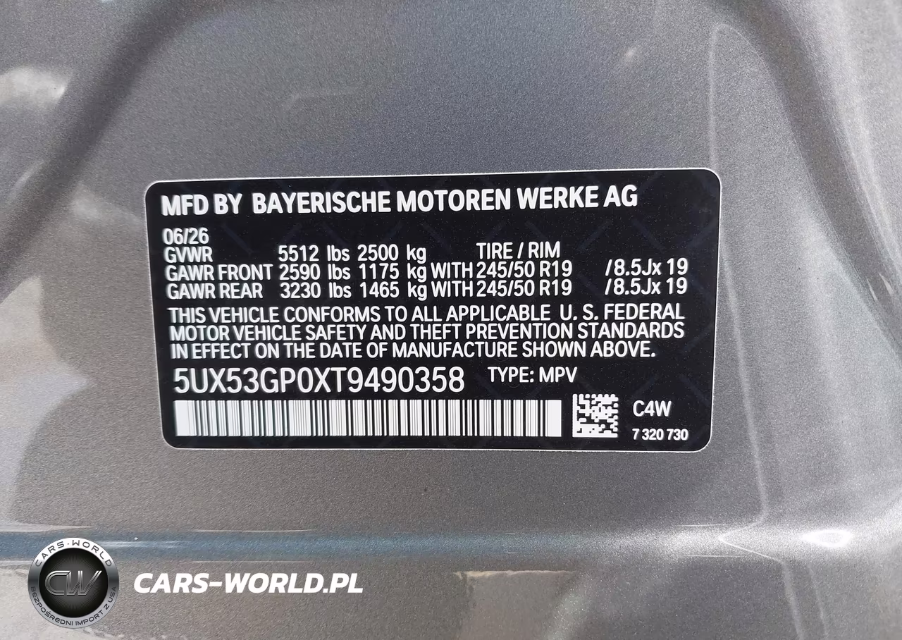 2026 BMW X3 30 xDrive VIN:5UX53GP0XT9490358 - 9