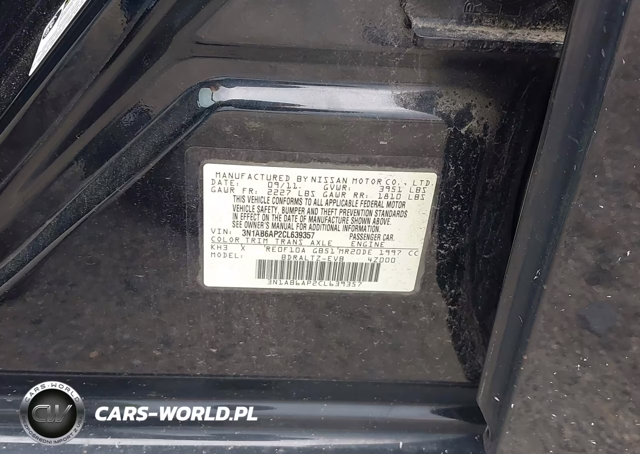 2012 Nissan Sentra 2.0 Sr VIN:3N1AB6AP2CL639357 - 9