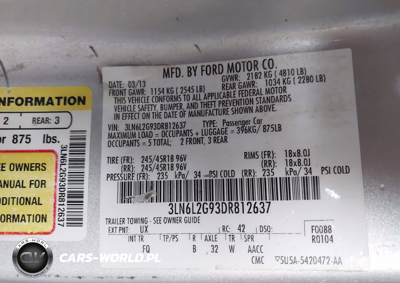 2013 Lincoln Mkz VIN:3LN6L2G93DR812637 - 9