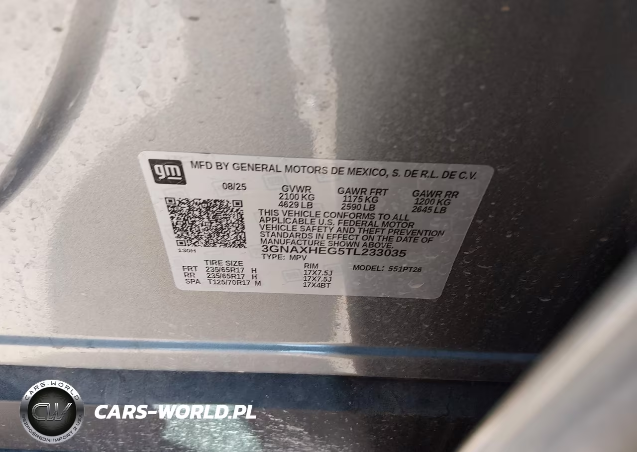 2026 Chevrolet Equinox Fwd Lt VIN:3GNAXHEG5TL233035 - 9