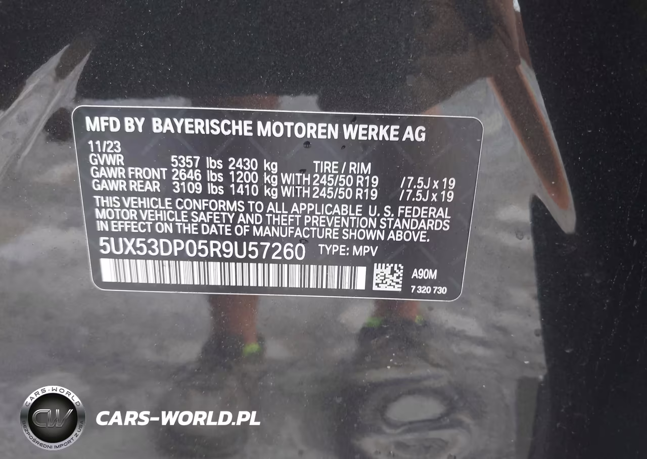 2024 BMW X3 xDrive30I VIN:5UX53DP05R9U57260 - 9