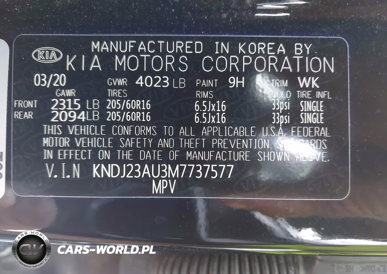 2021 Kia Soul S VIN:KNDJ23AU3M7737577 - 9