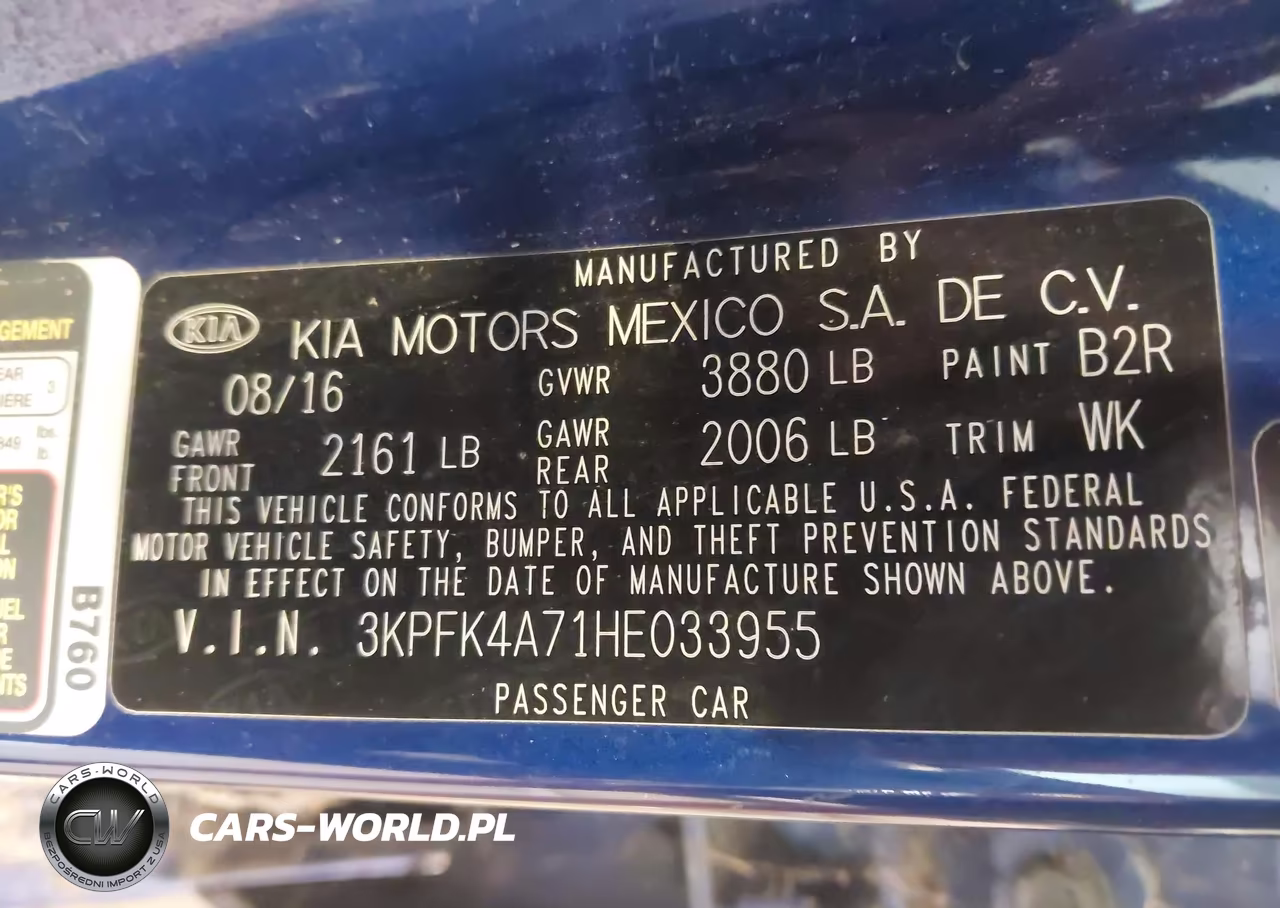 2017 Kia Forte Lx VIN:3KPFK4A71HE033955 - 9