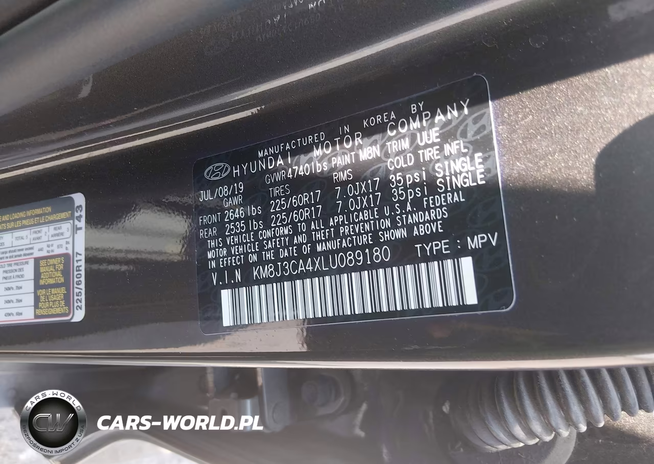 2020 Hyundai Tucson Value VIN:KM8J3CA4XLU089180 - 9