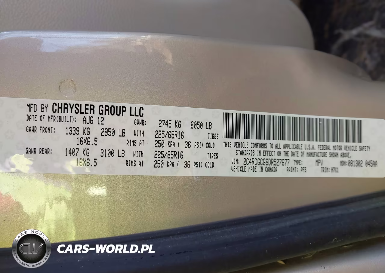 2013 Dodge Grand Caravan Sxt VIN:2C4RDGCG6DR527677 - 9