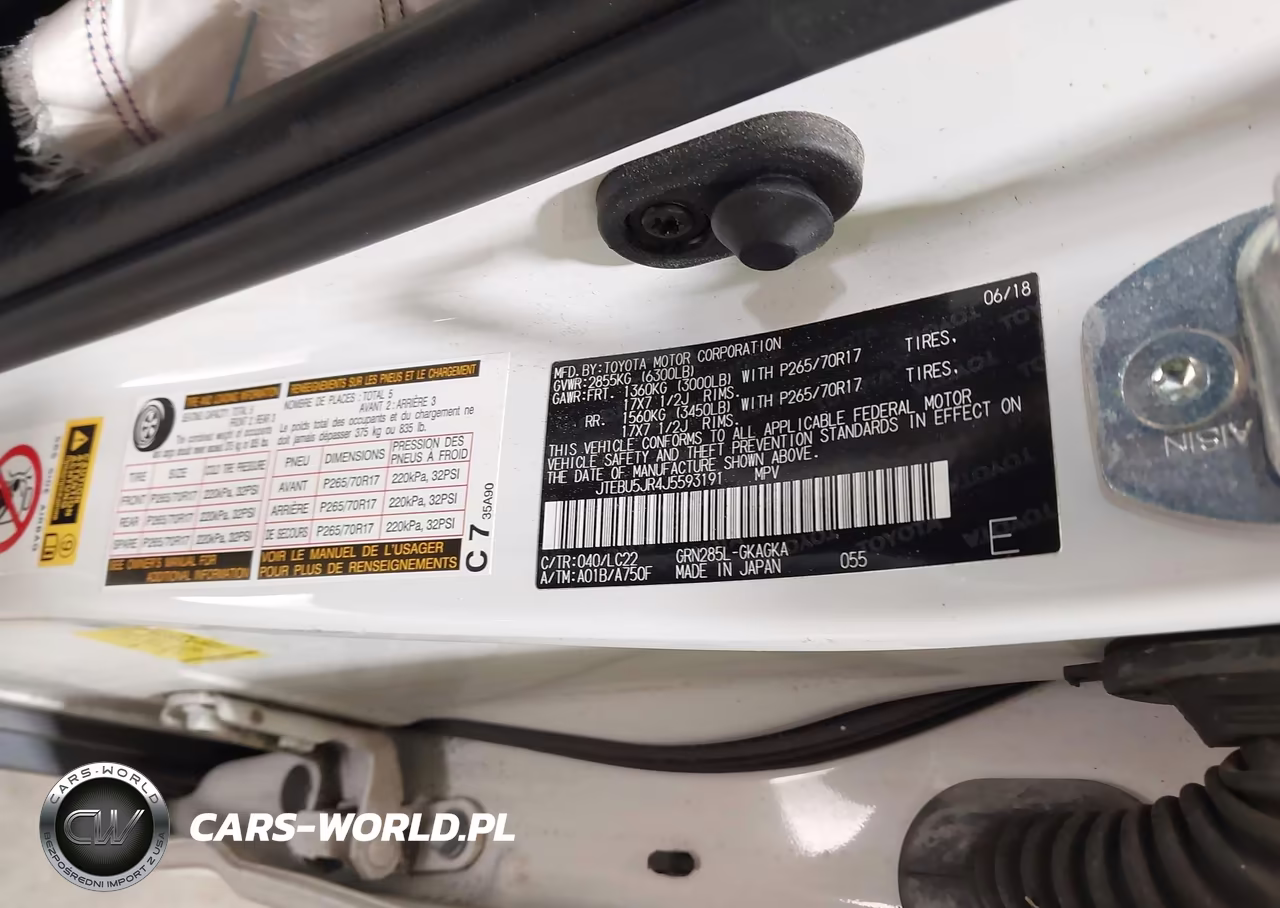 2018 Toyota 4Runner Trd Off Road Premium VIN:JTEBU5JR4J5593191 - 9