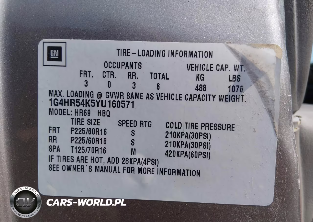 2000 Buick Lesabre Limited VIN:1G4HR54K5YU160571 - 9